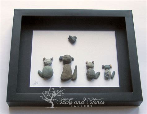 Veterinarian Gift- Vet Thanks Gift- Animal Lover Gifts - Animal Themed Stone Art -Pebble Art ...
