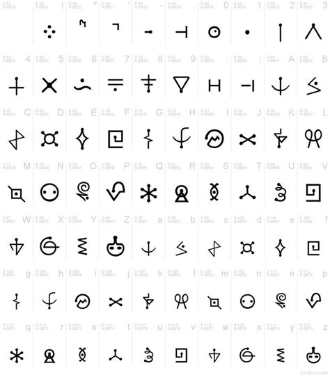7 Best Images About Alien Symbols On Pinterest Radios Fonts And