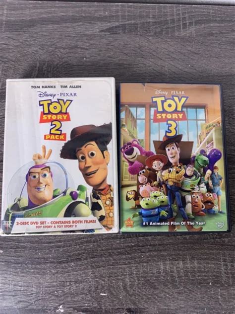 Toy Story 123 The Trilogy Dvd Lot Of 3 Movies Pixar Disney 999