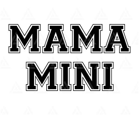 Mama Mini Svg Mommy And Me Svg Mom Svg Mother T Shirt Etsy Ireland