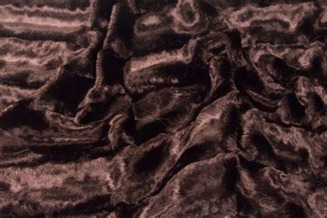 Purple Textured Faux Fur Fabric By The Metre Mink Imitation 802