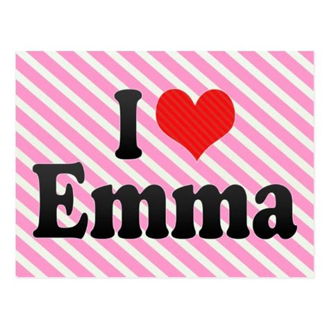 I Heart Emma Postcards No Minimum Quantity Zazzle
