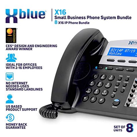 Xblue X16 Small Business Phone System Bundle With 8 Phones 6