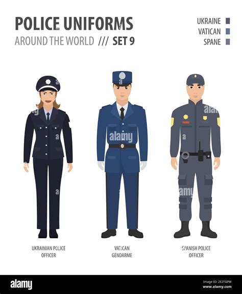 Police Uniforms Around The World Suit Clothing Of European Police