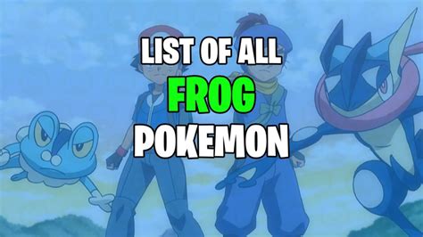 List Of All Frog Pokemon Release Gaming