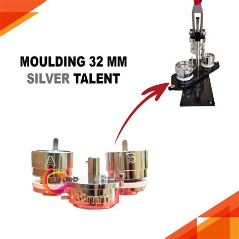 Jual Moulding Press Pin Silver Talent Ori Ukuran 32445875 Dan 45 Mm