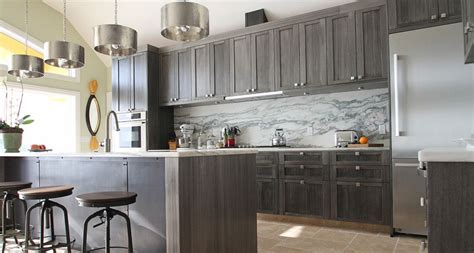Kitchen utility cart with stainless steel top grey kitchen cabinets with beige floor tiles - Google ...