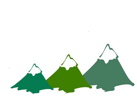 Cartoon Mountain Range