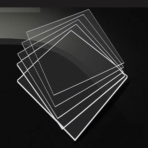 1 2 4x Clear Acrylic Sheet Laser Cut Plastic Plate Glass Thick 2 4 5 6 8 10mm Ebay