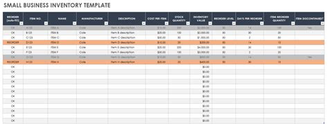Free Small Business Inventory Templates | Smartsheet (2023)