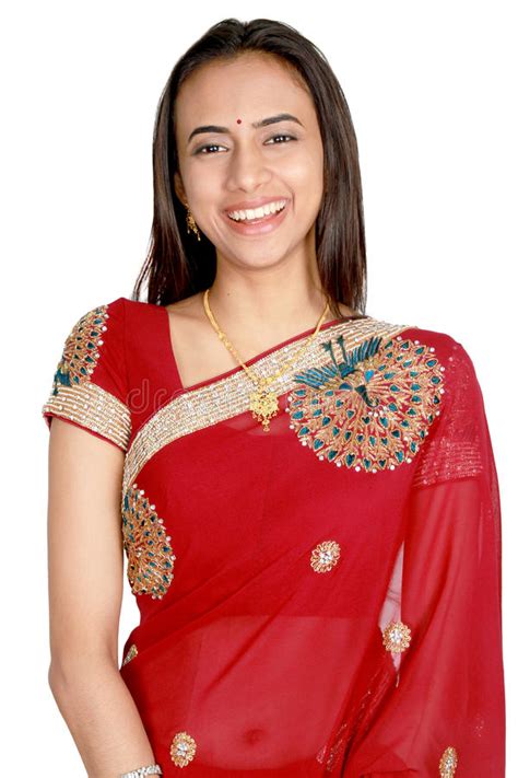 Young Indian Girl In Traditional Clothing Stock Image Image Of