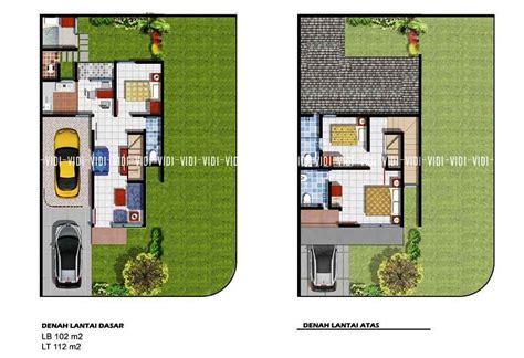 Layanan jasa gambar rumah desain kantor. Denah Rumah Hook 2 Lantai - Desain Minimalis