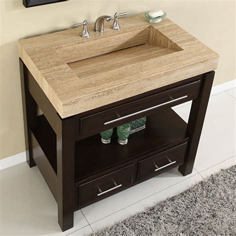 Shaker cabinets are an extremely popular style that are simple, elegant and attractive for bath/vanity cabinet remodels. 36 Inch Single Sink Cabinet with Espresso Finish and ...