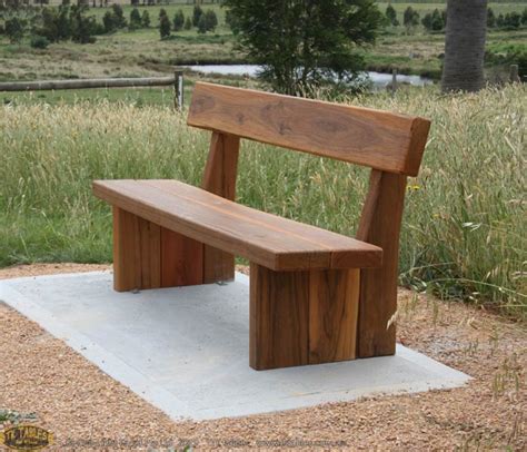 Buy timber benches, leather and replica benches online for australia wide delivery. TK Tables details on the memorial wooden bench seat