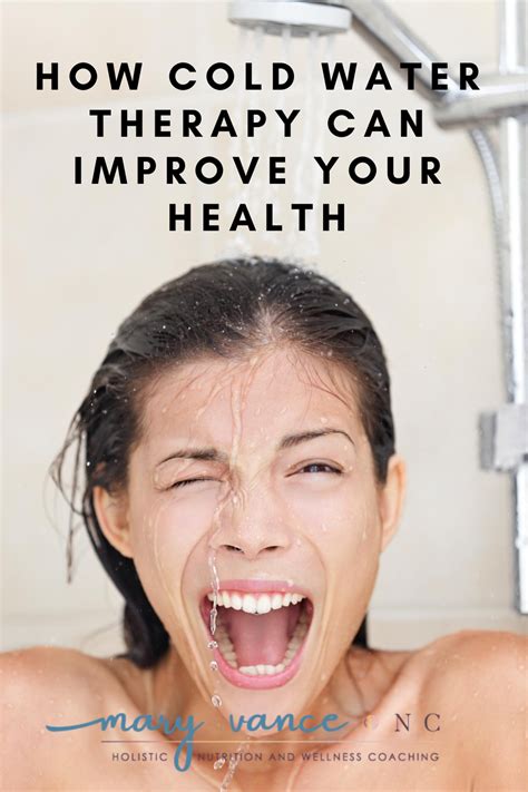 how cold water therapy can improve your health mary vance nc