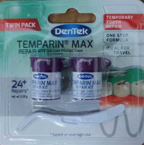 Dentek Temparin Max Emergency Temporary Tooth Filling Twin Kit Ebay