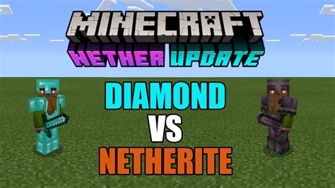 Minecraft Diamond Vs Netherite Youtube