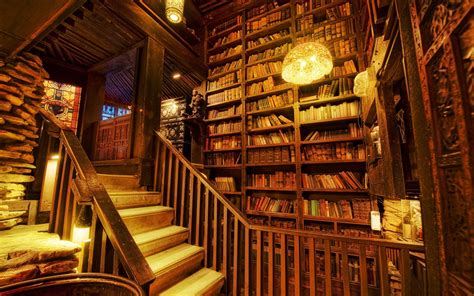 Awesome old library HD Wallpaper Download 5120x3200