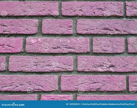 Close Up Pink Brick Wall Texture Background Stock Image Image Of Home