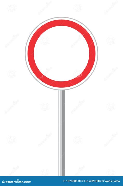 Round Traffic Sign Stock Illustration Illustration Of Sign 192308818