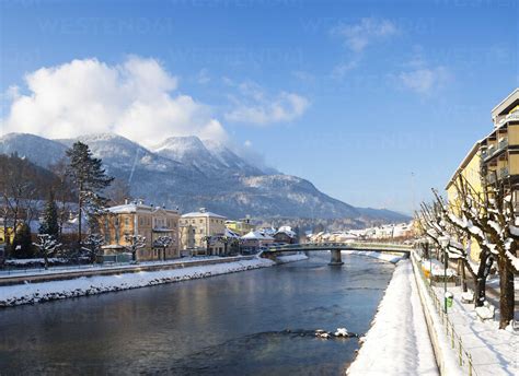 Austria Bad Ischl Traun River Lehar Villa Katrin Mountain