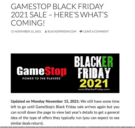 Gamestop Black Friday 2021 Sale Heres Whats Coming Blacker