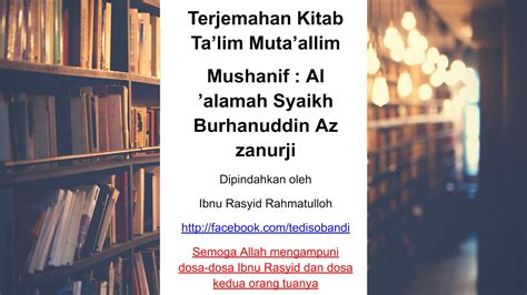 Kitab Ta'lim Muta'alim Pegon Pdf