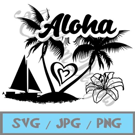 Art Collectibles Aloha Beaches Svg Files For Cricut Designs Hawaii My