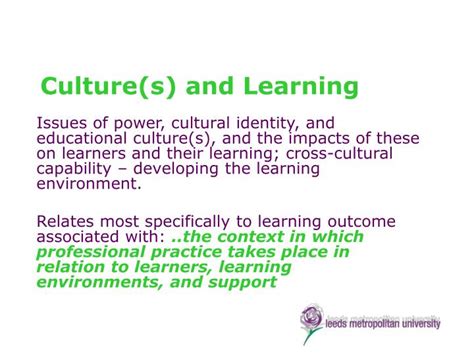 Ppt Cultures And Learning Powerpoint Presentation Free Download