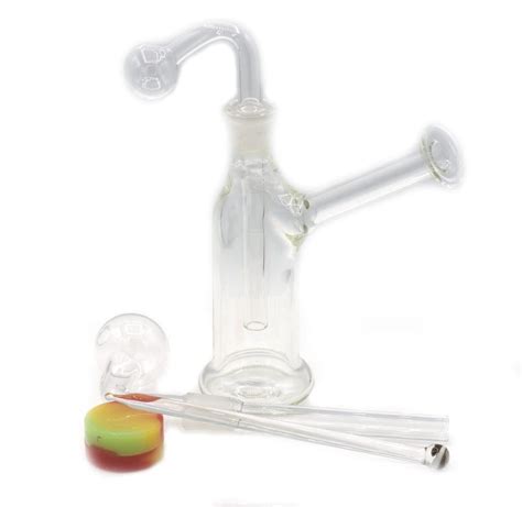 Glass Oil Burner Bubbler Water Pipe For Oil Wax Thick Glass With