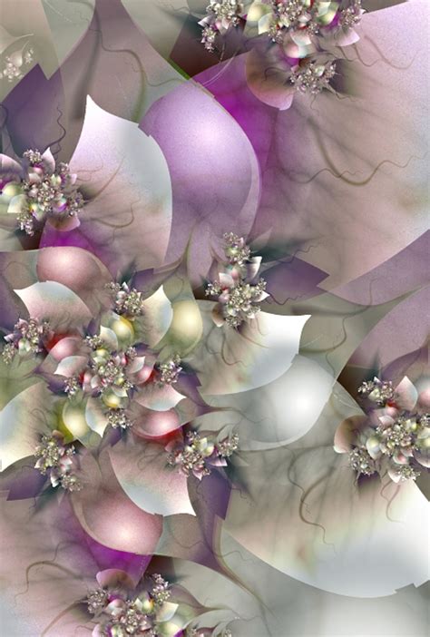 Lovely Fractal Flowers In Pastel Colors Et Wallpaper Flower Phone