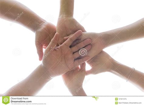 Friendship Day Concept Hands Hit And Join Together Stock Image Image