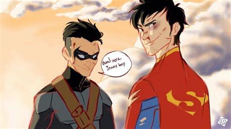 Teenage Damian Wayne And Jon Kent Comic Book Heroes Batman Comics