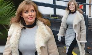 Carol Vorderman Shows Off Her Real Curves In Figure Hugging Shift Daily Mail Online