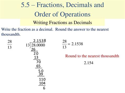 PPT - 5.4 - Dividing Decimals PowerPoint Presentation ...