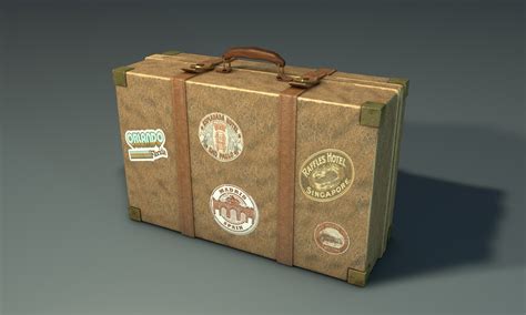 Olena Old Suitcase 3d Model Of Vintage Valise
