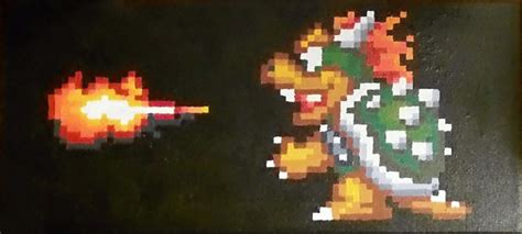 Super Mario Bowser Pixel Art
