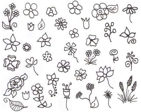 Simple Flower Pattern Drawing At Explore