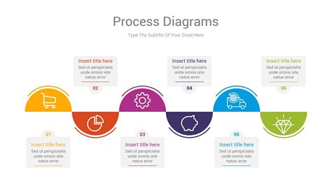 Process Flow Diagram Powerpoint Template Process Flow Diagram