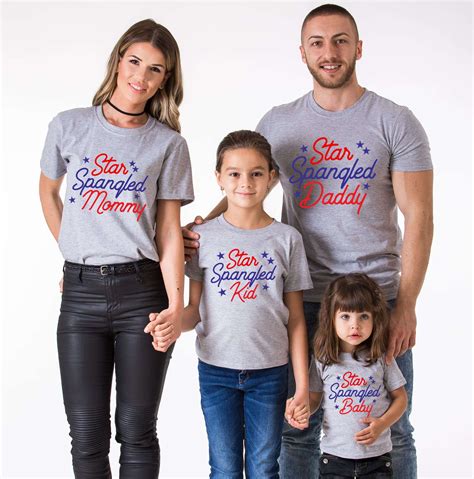 Details for these our first 4th of july family shirts: Star Spangled Family Shirts, 4th of July Shirts, UNISEX