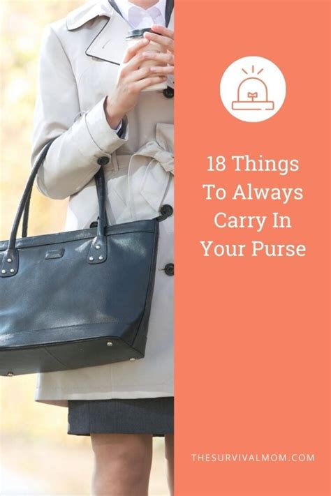 Things To Have In Your Purse For Emergencies Survival Mom