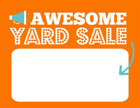 Free Printable Yard Sale Signs Get Ready To Sell Like A Pro And Make
