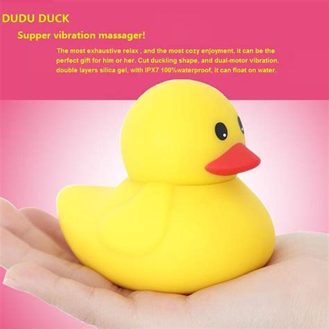 Leten Dudu Cute Duck Dual Powerful Motors Silicone Waterproof