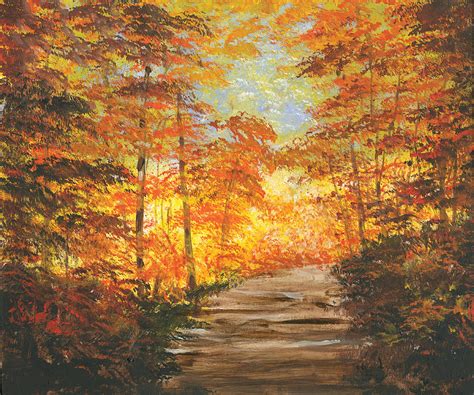 Forest Golds Painting By Harold Shull Pixels