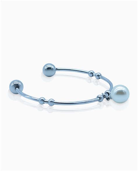 Silver Hanging Pearl Cuff Bracelet For Women Premium Mens Bracelets And Bracelets For Women In