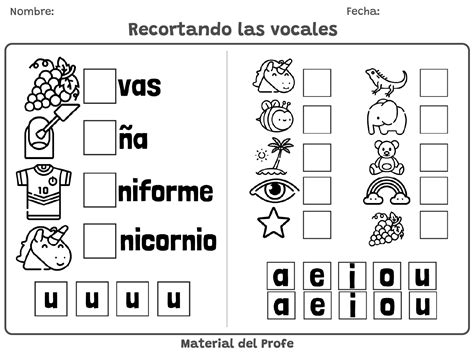 La Vocal O Las Vocales Worksheet Images And Photos Finder