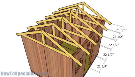 8x10 Shed Roof Plans Howtospecialist How To Build Step By Step Diy