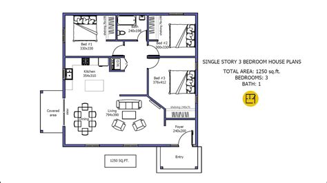 1000 Sq Ft House Plans 2 Bedroom 1 Bath Compact In Size This Two
