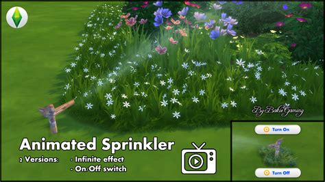 Mod The Sims Animated Deco Sprinkler Updated 7 7 18