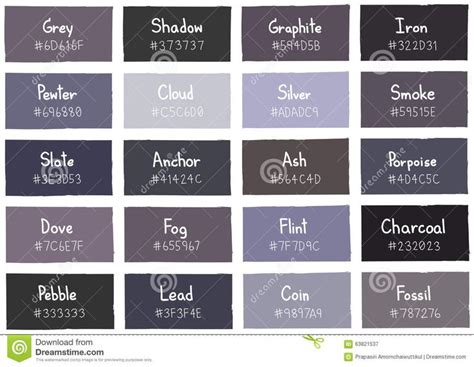 Grey Name 的圖片搜尋結果 Shades Of Gray Color Grey Colour Chart Grey